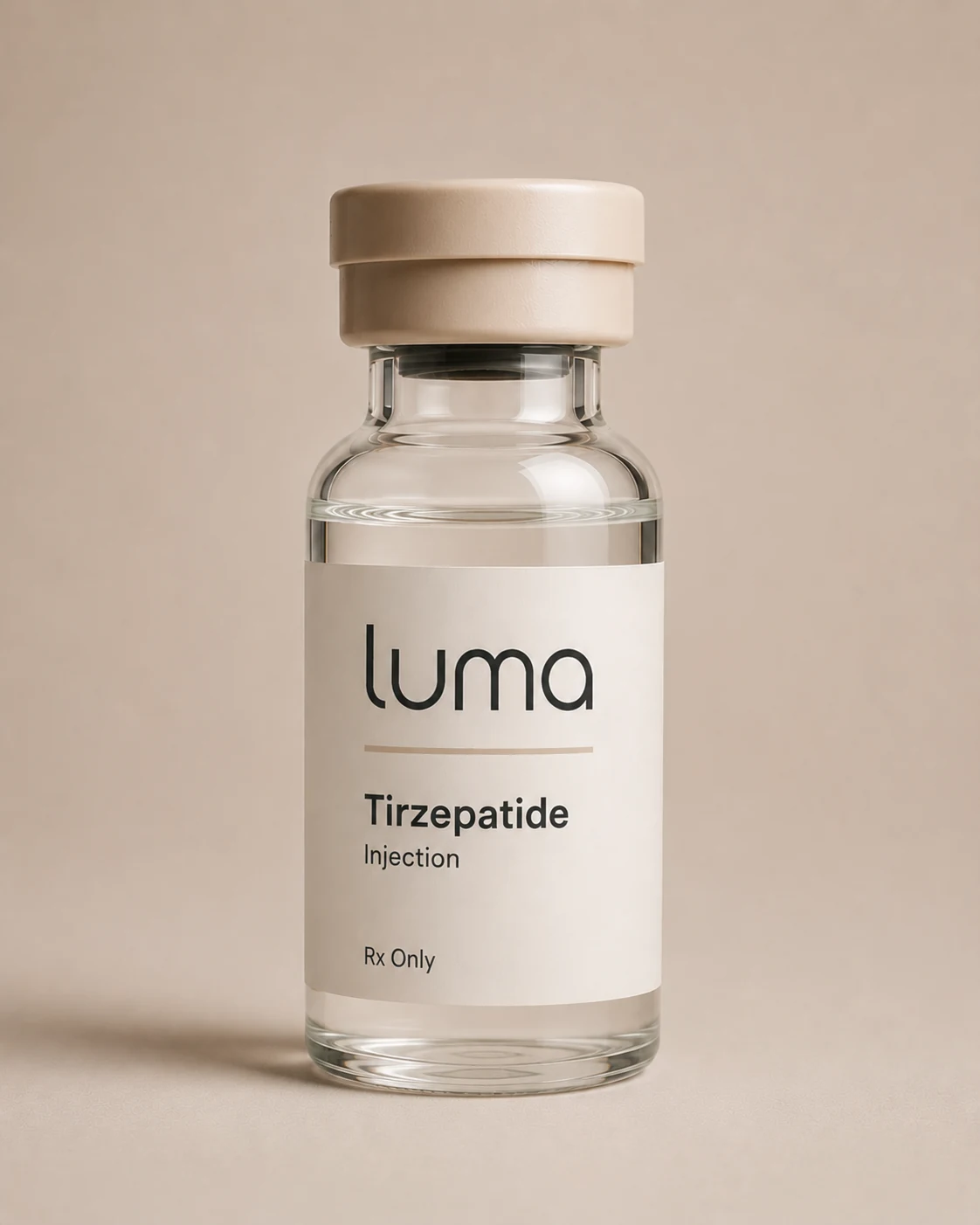 Compounded Tirzepatide injectable vial - same active ingredient as Mounjaro and Zepbound